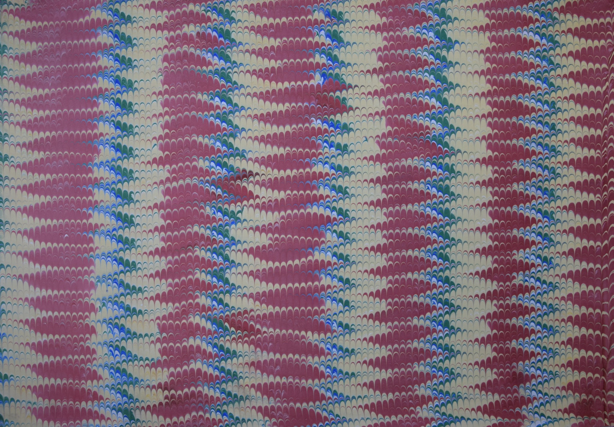 Papier marbré à la main - Marbrure au peigne