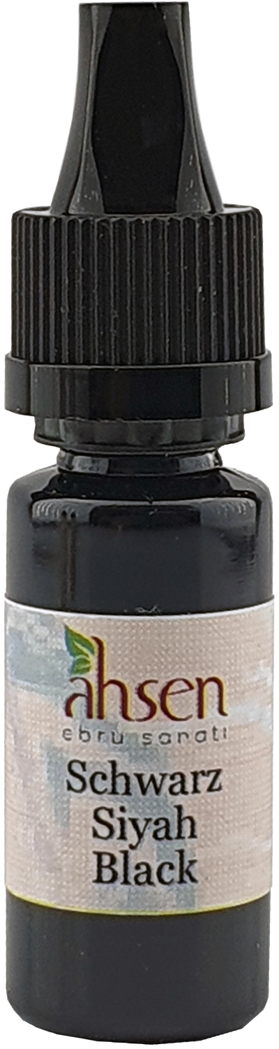 Ahsen Ready-to-Use Marbling Paint - 10 ml Black