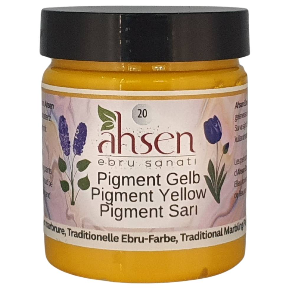 Ahsen Ebru Marmorierfarbe 20 – Pigmentgelb