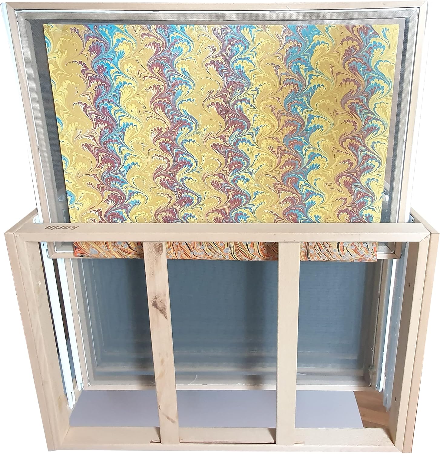 Marmorier-Trockenständer mit 10 Ausziehböden – fahrbar, 60 × 80 cm