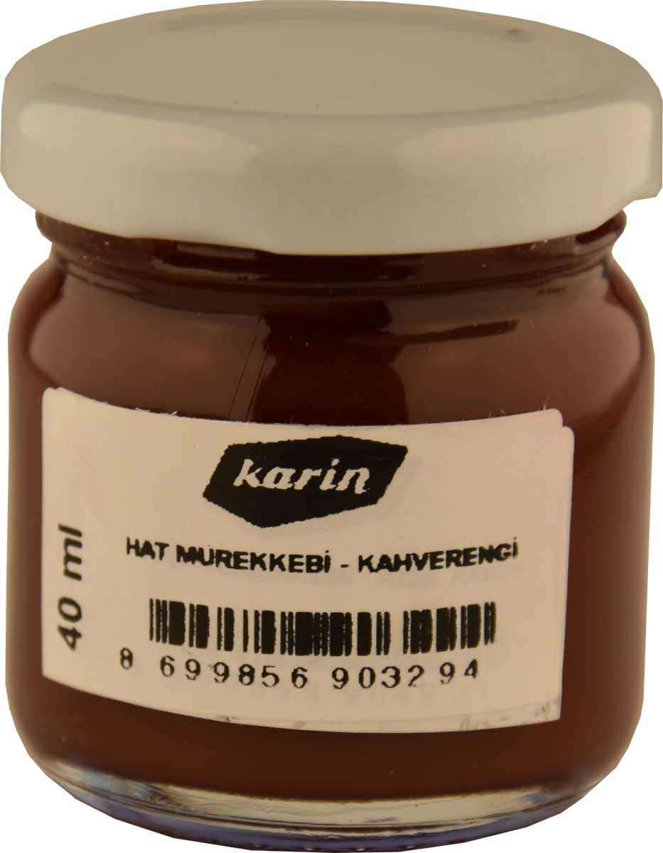 Karin Kalligraphie Zeichentinte in tiefem Lampenschwarz – ideal für Handlettering und feine Schriftkunst