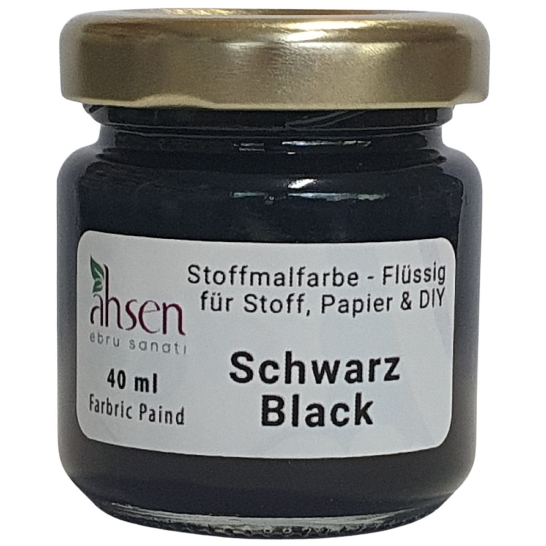 Ahsen Fabric Paint - Black