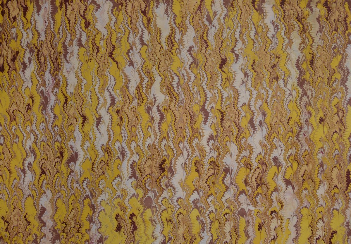 Von Hand marmoriertes Papier mit traditionellen Ebru-Mustern – ideal für Bastelarbeiten, Einbände und Dekoration