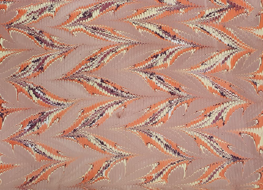 Traditionell handmarmoriertes Buchbinderpapier – ideal für Einbände, Alben, Kunsthandwerk und kreative Projekte