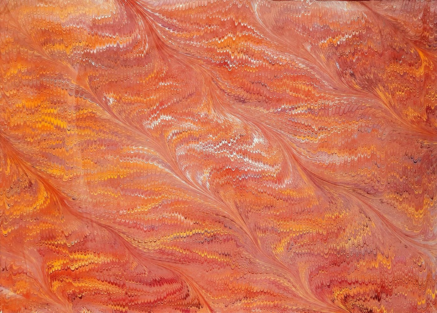 Kammmarmorierpapier – A-Serie (20–39)