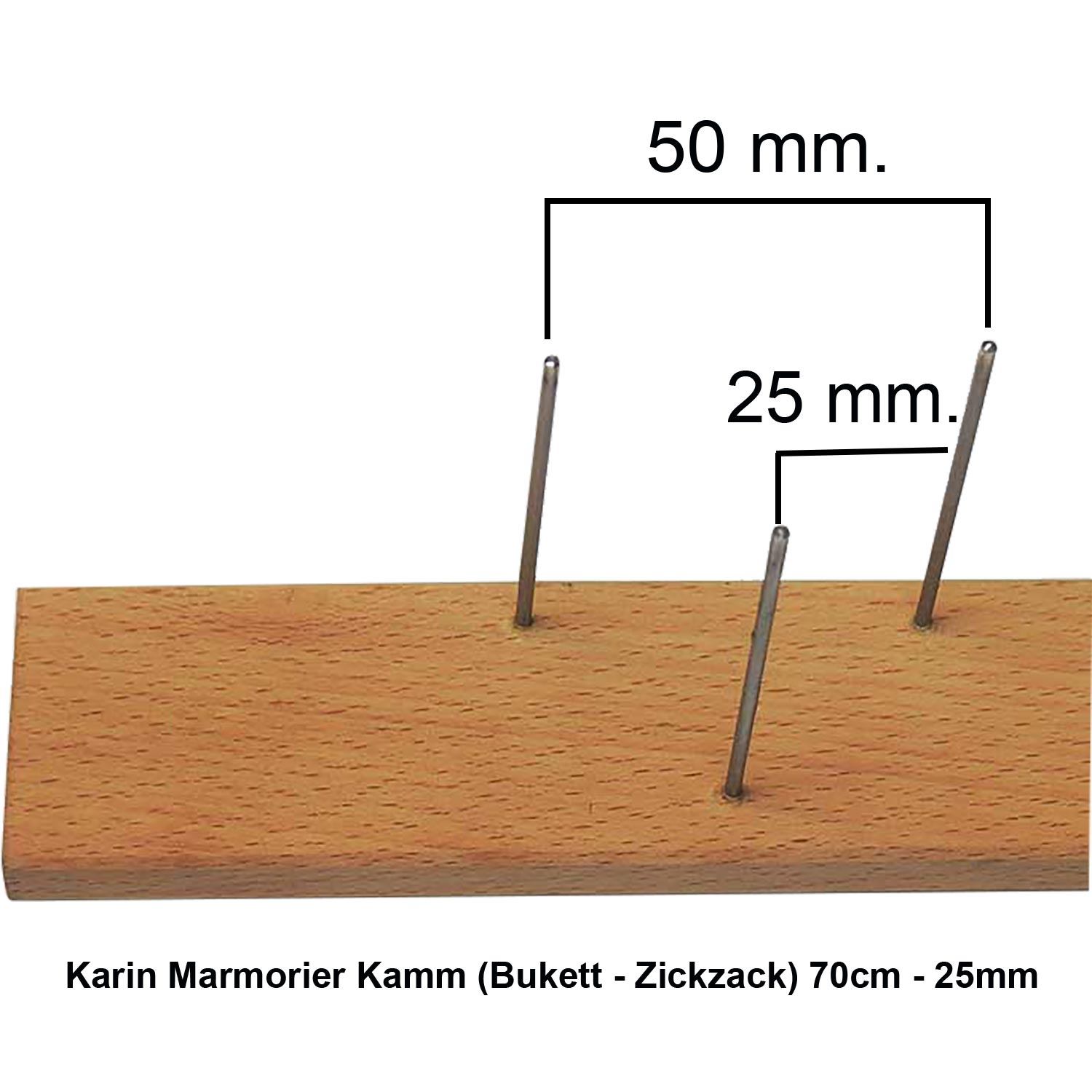 Ebru Kamm – Spezielles Werkzeug für Bukett- und Zickzack-Muster