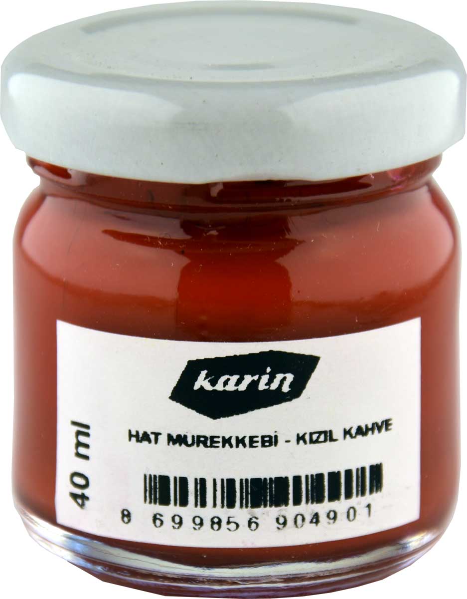 Karin Kalligraphie Zeichentinte in tiefem Lampenschwarz – ideal für Handlettering und feine Schriftkunst