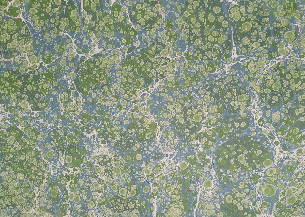 Traditionell handmarmoriertes Buchbinderpapier – ideal für Einbände, Alben, Kunsthandwerk und kreative Projekte