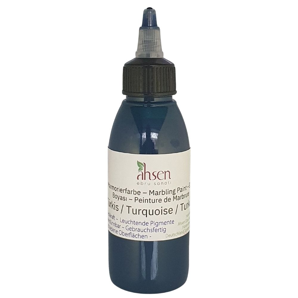 Peinture de marbrure prête à l’emploi Ahsen 100 ml – Turquoise