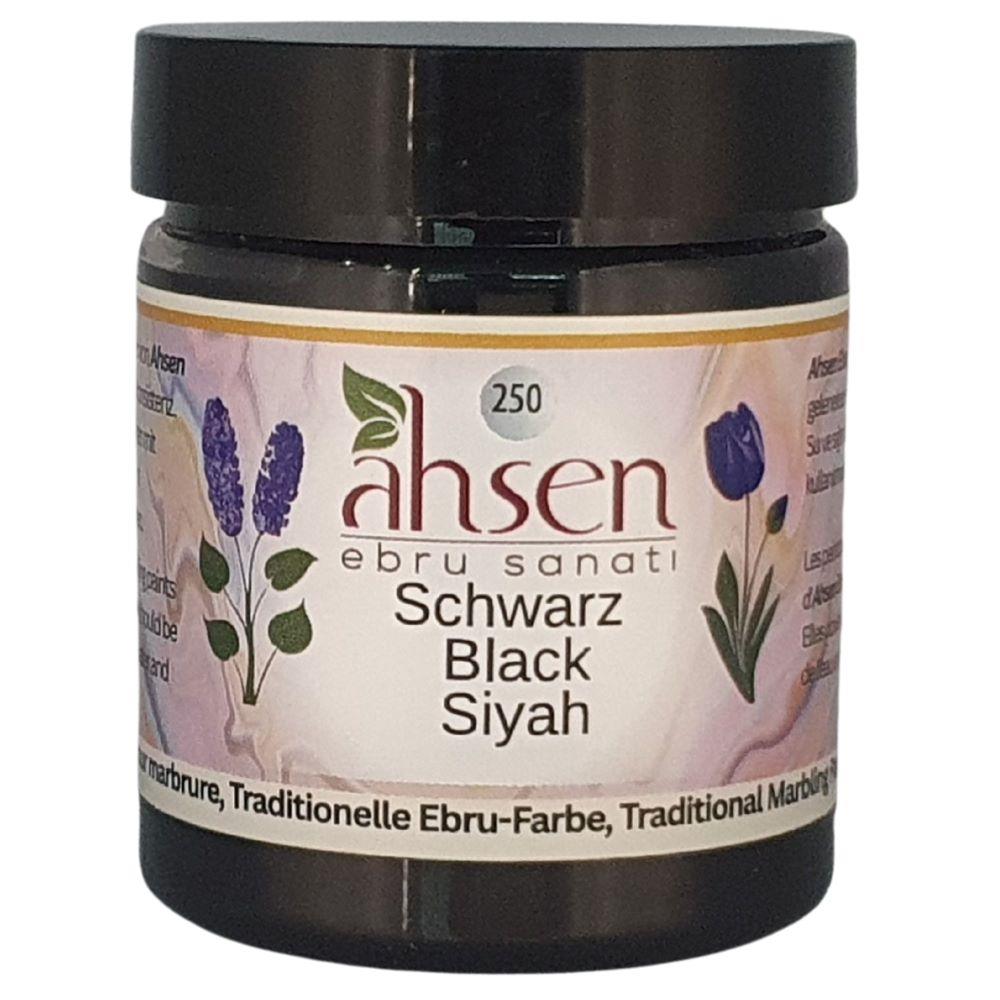 Ahsen Ebru Marmorierfarbe 250 – Schwarz