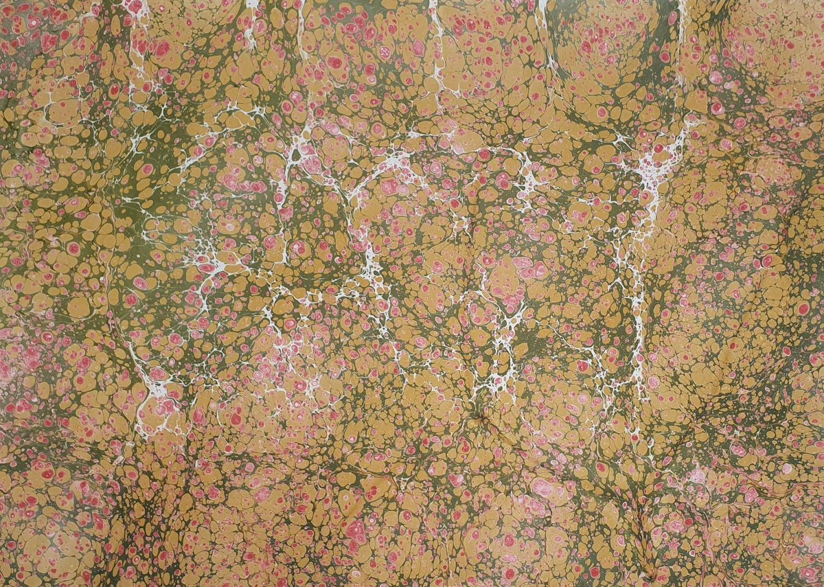 Traditionell handmarmoriertes Buchbinderpapier – ideal für Einbände, Alben, Kunsthandwerk und kreative Projekte#