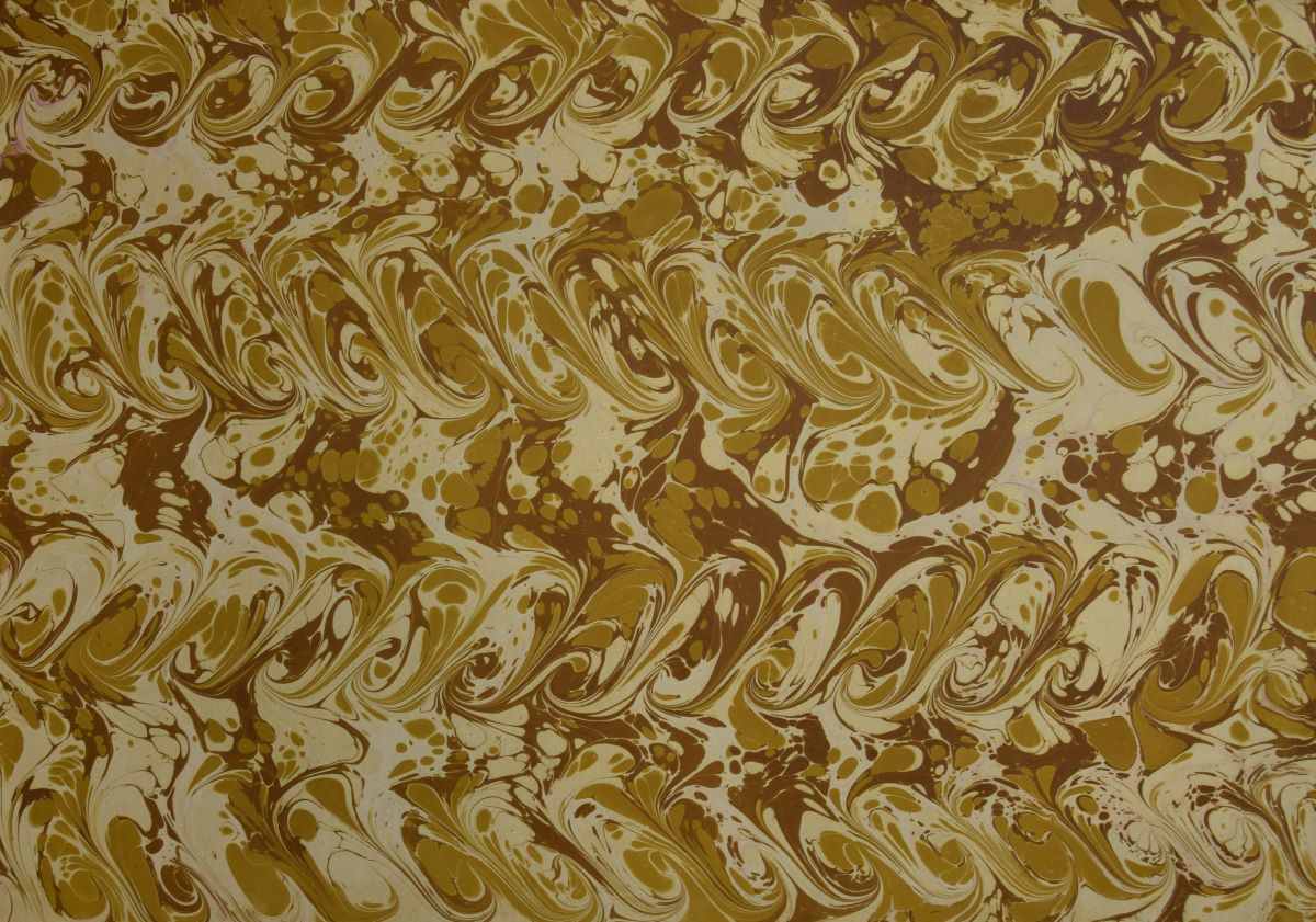 Von Hand marmoriertes Papier mit traditionellen Ebru-Mustern – ideal für Bastelarbeiten, Einbände und Dekoration