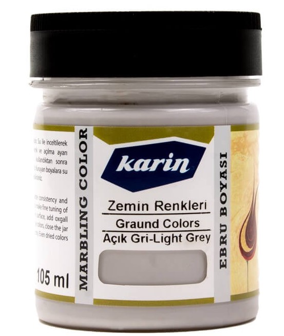 Karin Hellgrau – Dezente Marmorierfarbe für sanfte und elegante Ebru-Muster