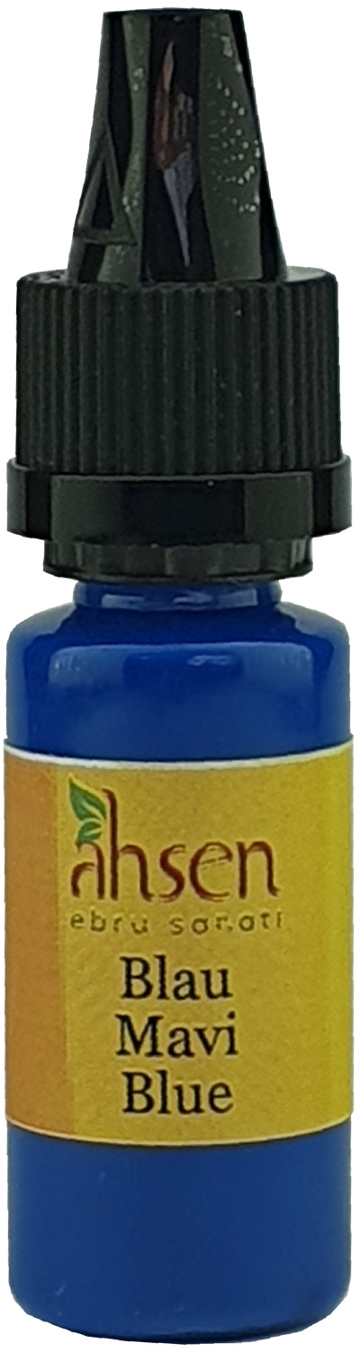 Ahsen Ready-to-Use Marbling Paint - 10 ml Blue