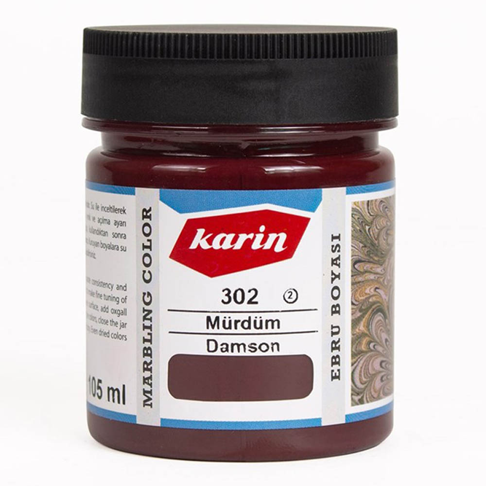 Karin Marmorierfarbe in Pflaume (302) 105 ml Pigmentkonzentrat