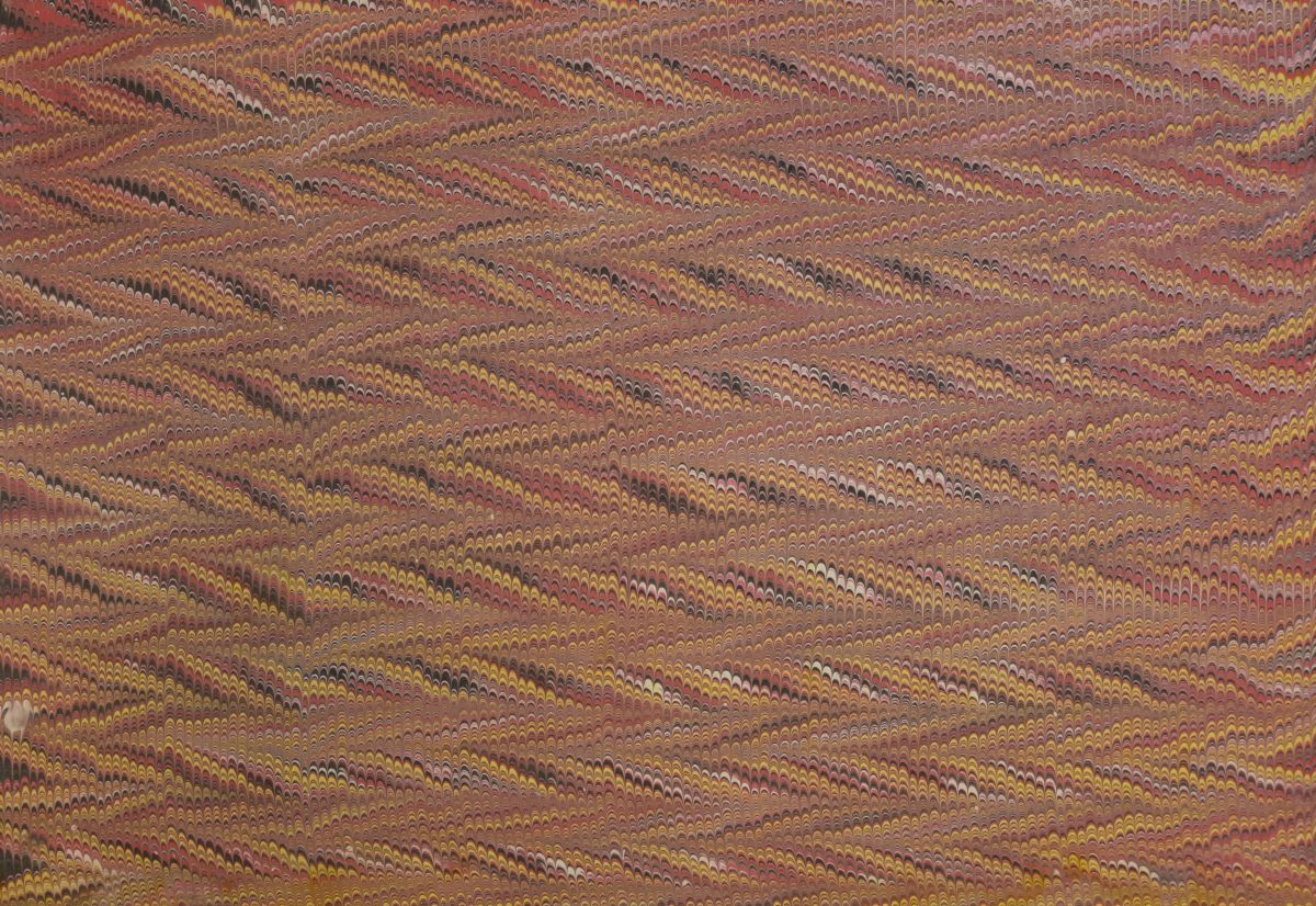 Von Hand marmoriertes Papier mit traditionellen Ebru-Mustern – ideal für Bastelarbeiten, Einbände und Dekoration
