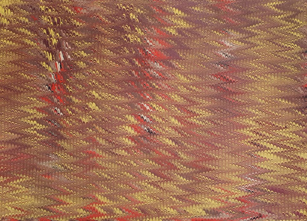 Traditionell handmarmoriertes Buchbinderpapier – ideal für Einbände, Alben, Kunsthandwerk und kreative Projekte