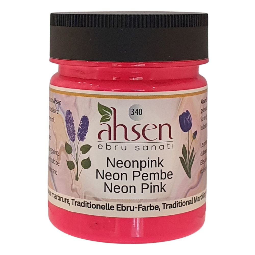 Ahsen Peinture de Marbrure 340 – Rose Néon