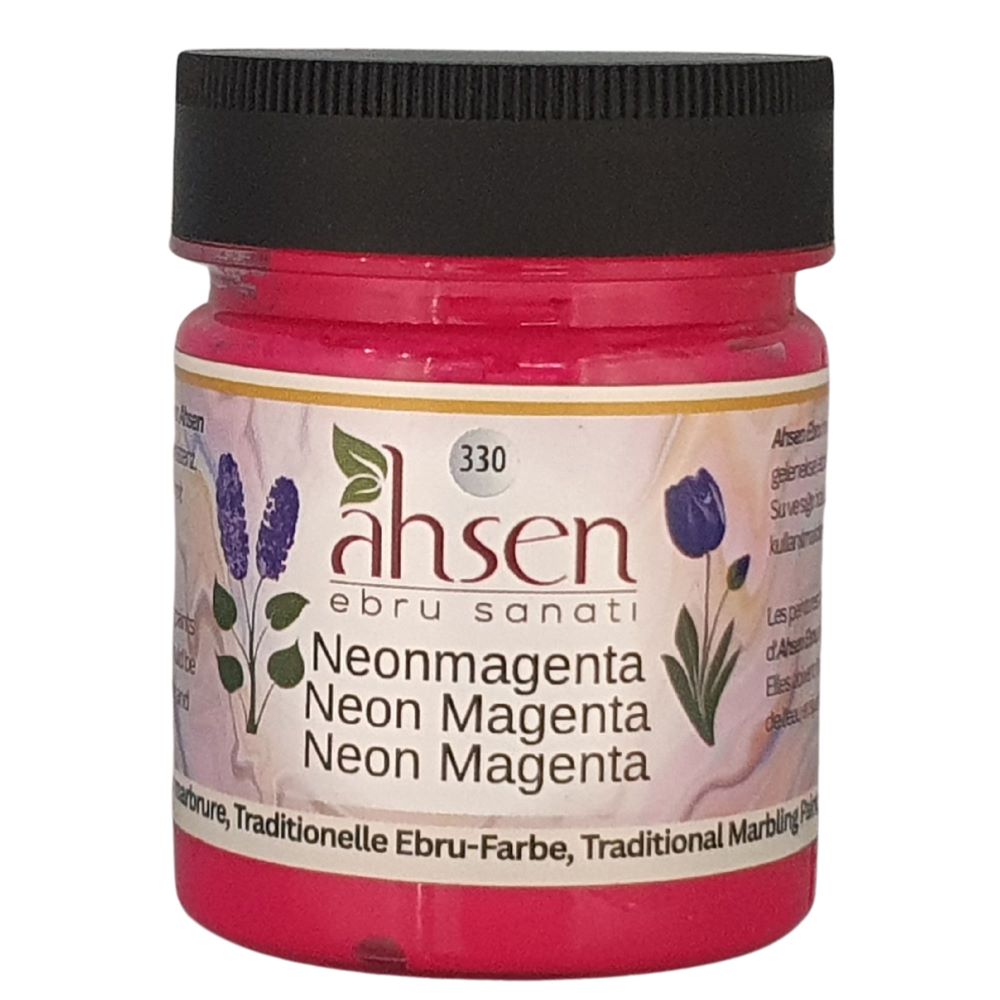 Ahsen Peinture de Marbrure 330 – Magenta Néon