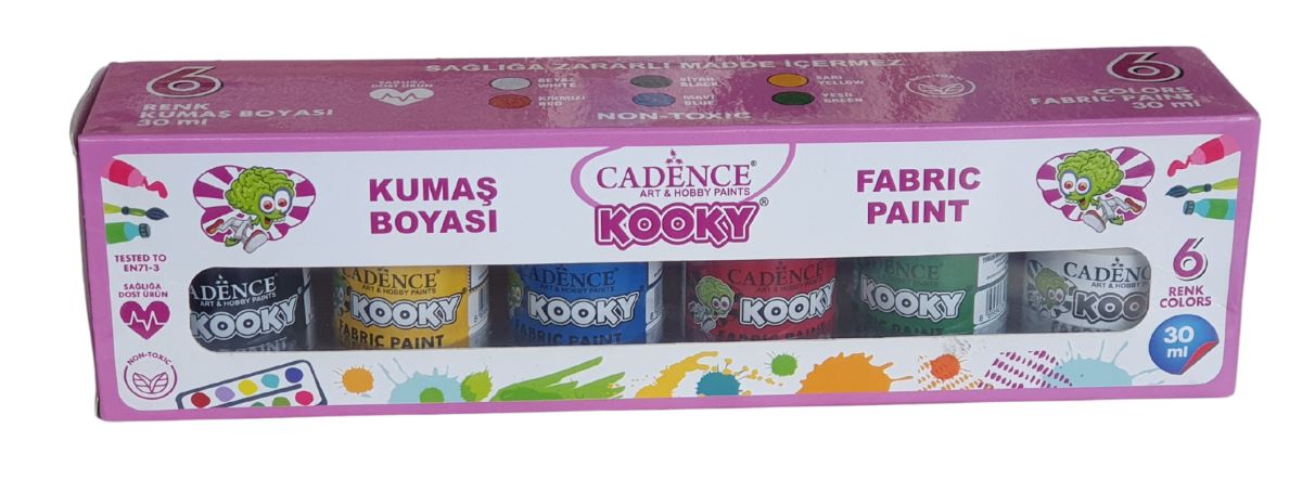 Cadence Stofffarben Set für Textilkunst – intensive Farben für Baumwolle, Leinen & mehr, waschfest & leicht aufzutragen