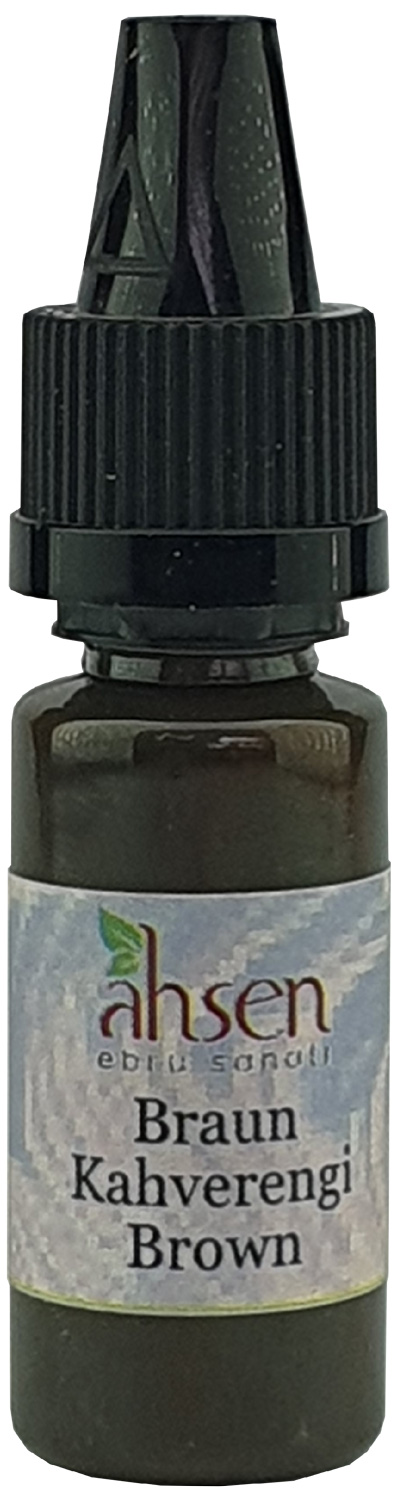 Ahsen Ready-to-Use Marbling Paint - 10 ml Brown