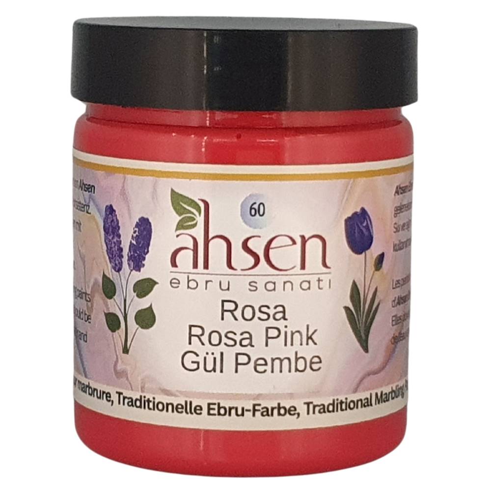 Ahsen Ebru Peinture de Marbrure 60 – Rose