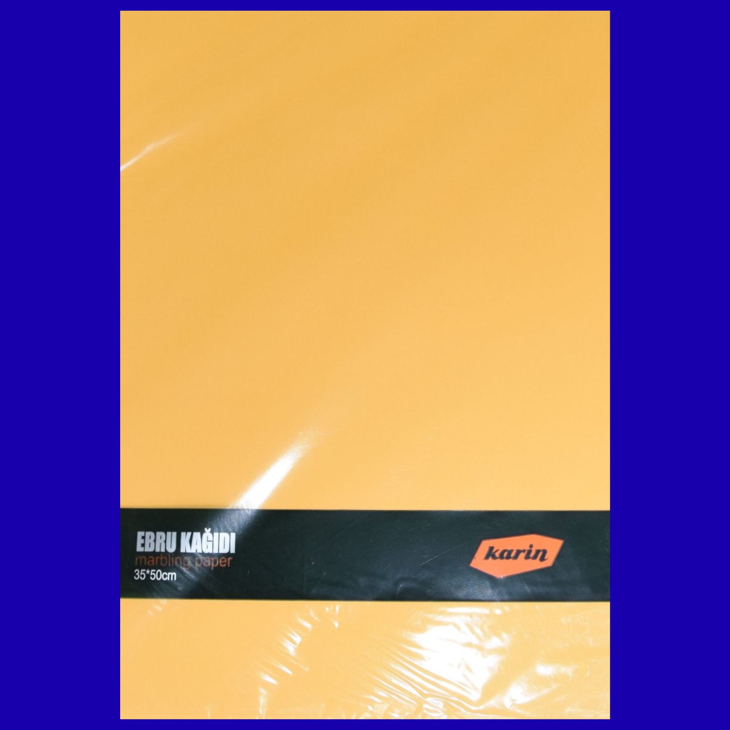 Marmorierpapier Goldbeige 35x50 cm – warmer Naturton für Papiermarmorierung