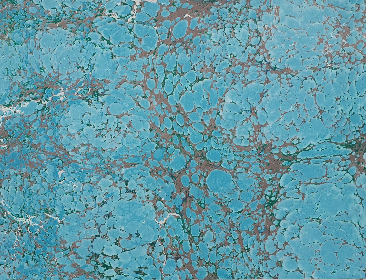 R024 – Handgemachtes Ebru-Marmorierpapier 50×70 cm – Unikat