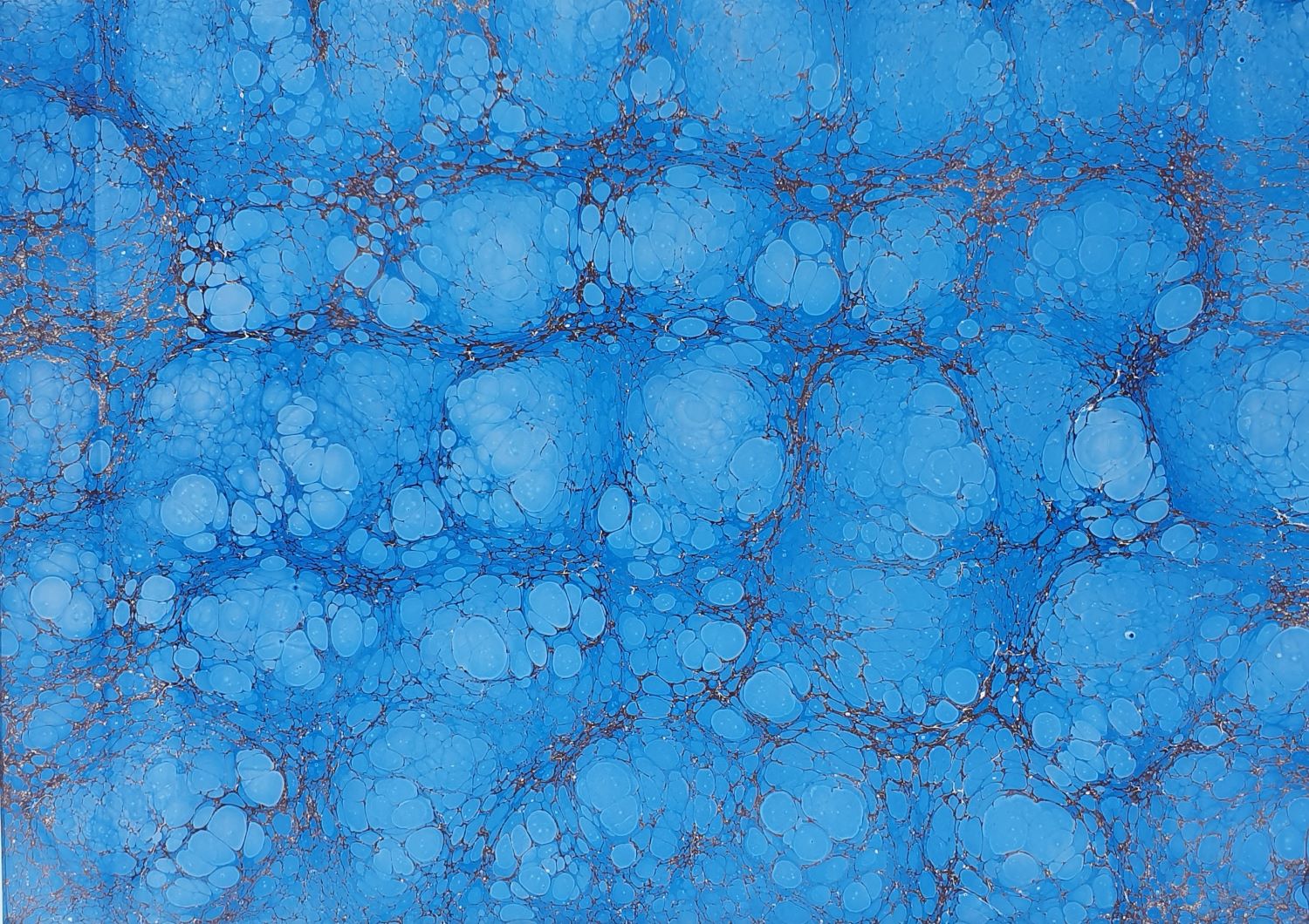 R005 – Handgemachtes Ebru-Marmorierpapier 50×70 cm – Unikat