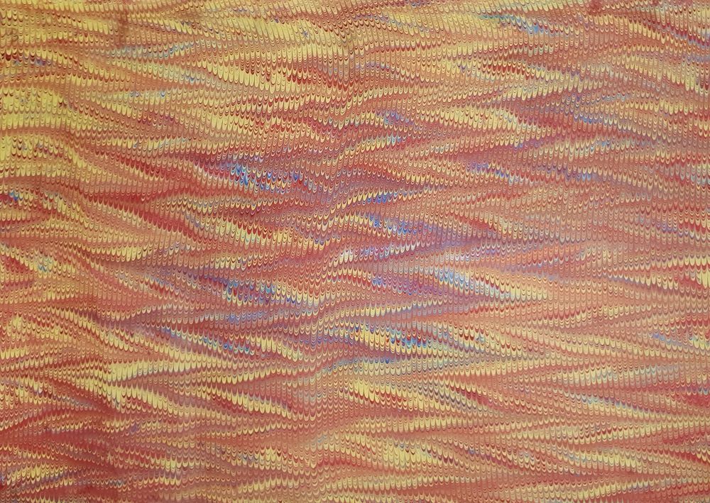 Traditionell handmarmoriertes Buchbinderpapier – ideal für Einbände, Alben, Kunsthandwerk und kreative Projekte