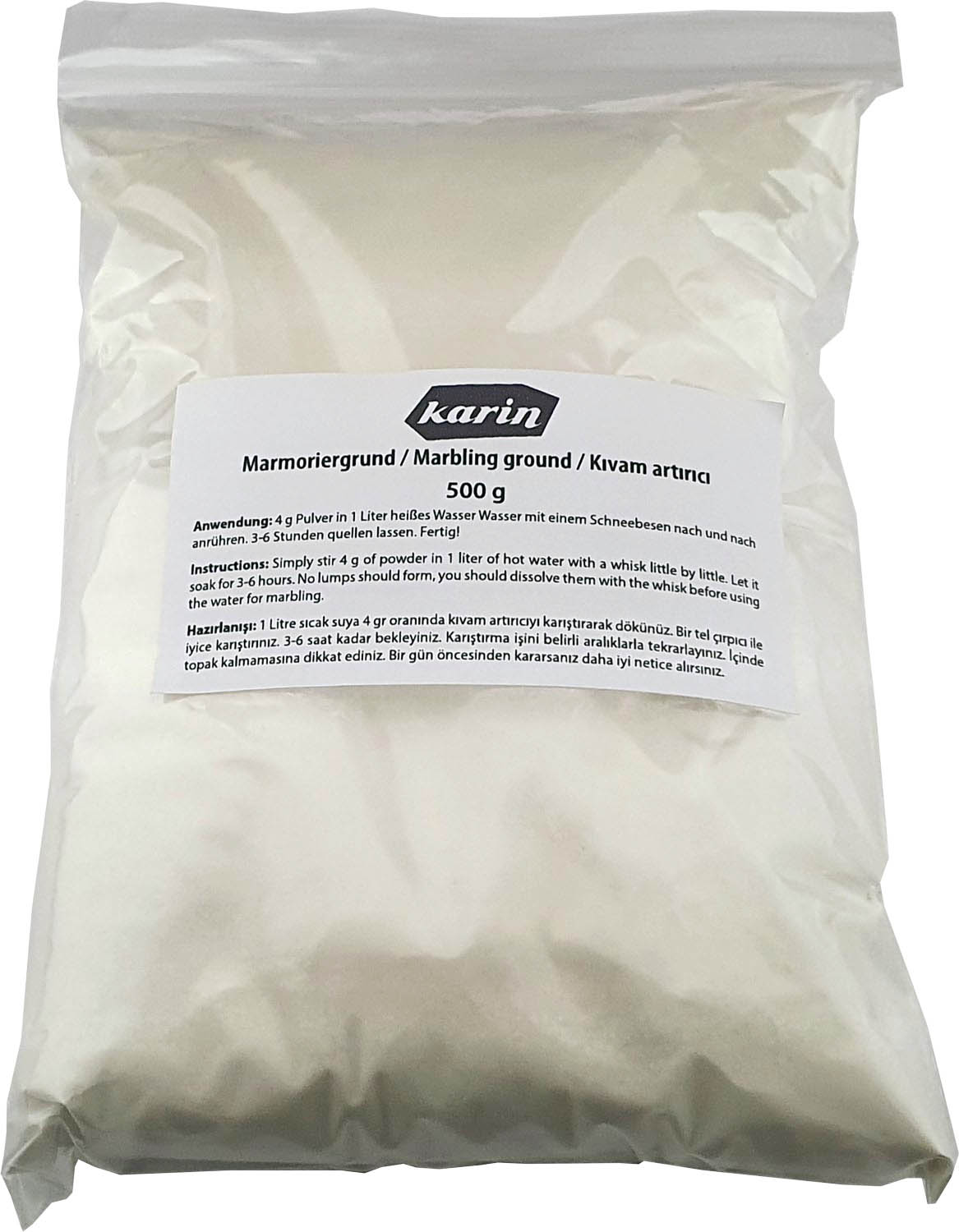 Karin Verdickungsmittel 100g – Ebru-Kunst Wasserverdickung für brillante Farben