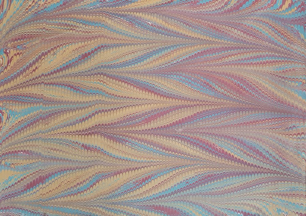 Traditionell handmarmoriertes Buchbinderpapier – ideal für Einbände, Alben, Kunsthandwerk und kreative Projekte