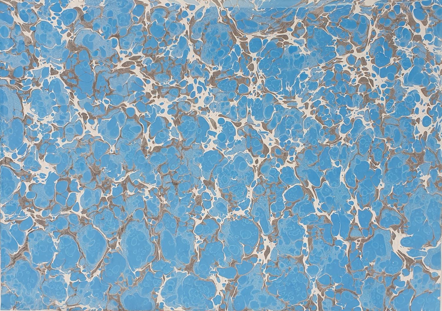 R002 – Handgemachtes Ebru-Marmorierpapier 50×70 cm – Unikat