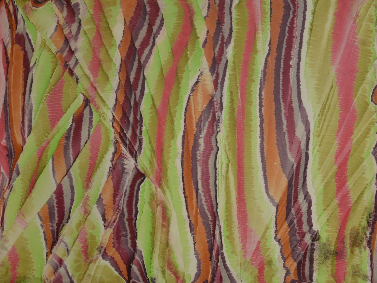 mf-106 Papier Marbré à la Main-Motif de Marbre Peigné